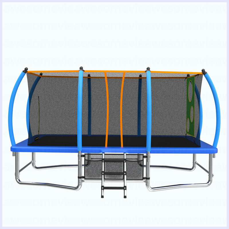 Trampoline carré 10X16FT, Bleu