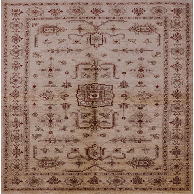 Arpad Oriental Beige/Red Area Rug