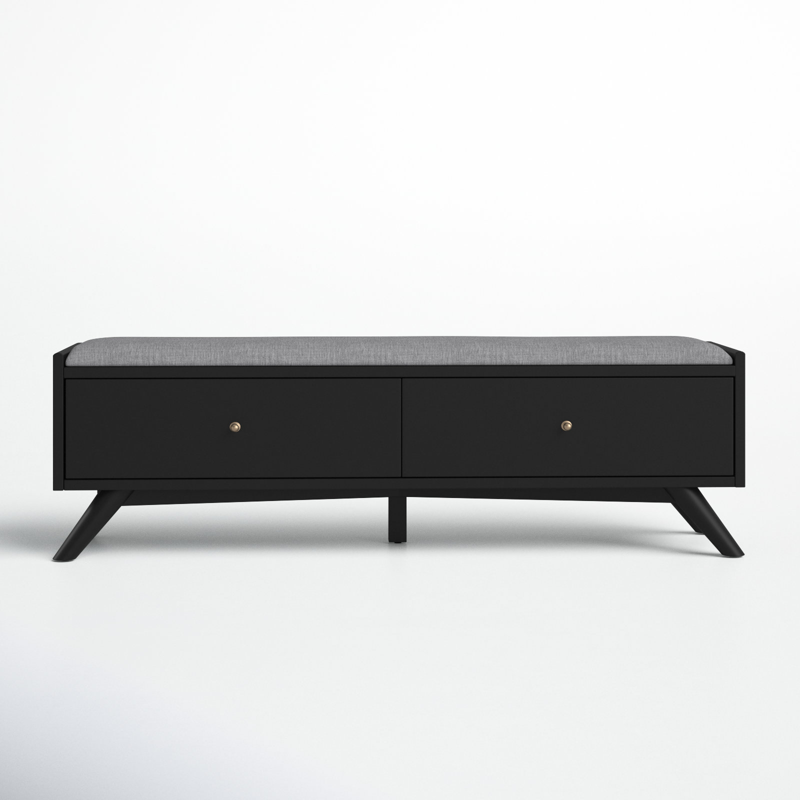 Williams 59" Storage Bench, Black