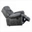 Fauteuil d'appoint inclinable manuel en velours de 39 po
