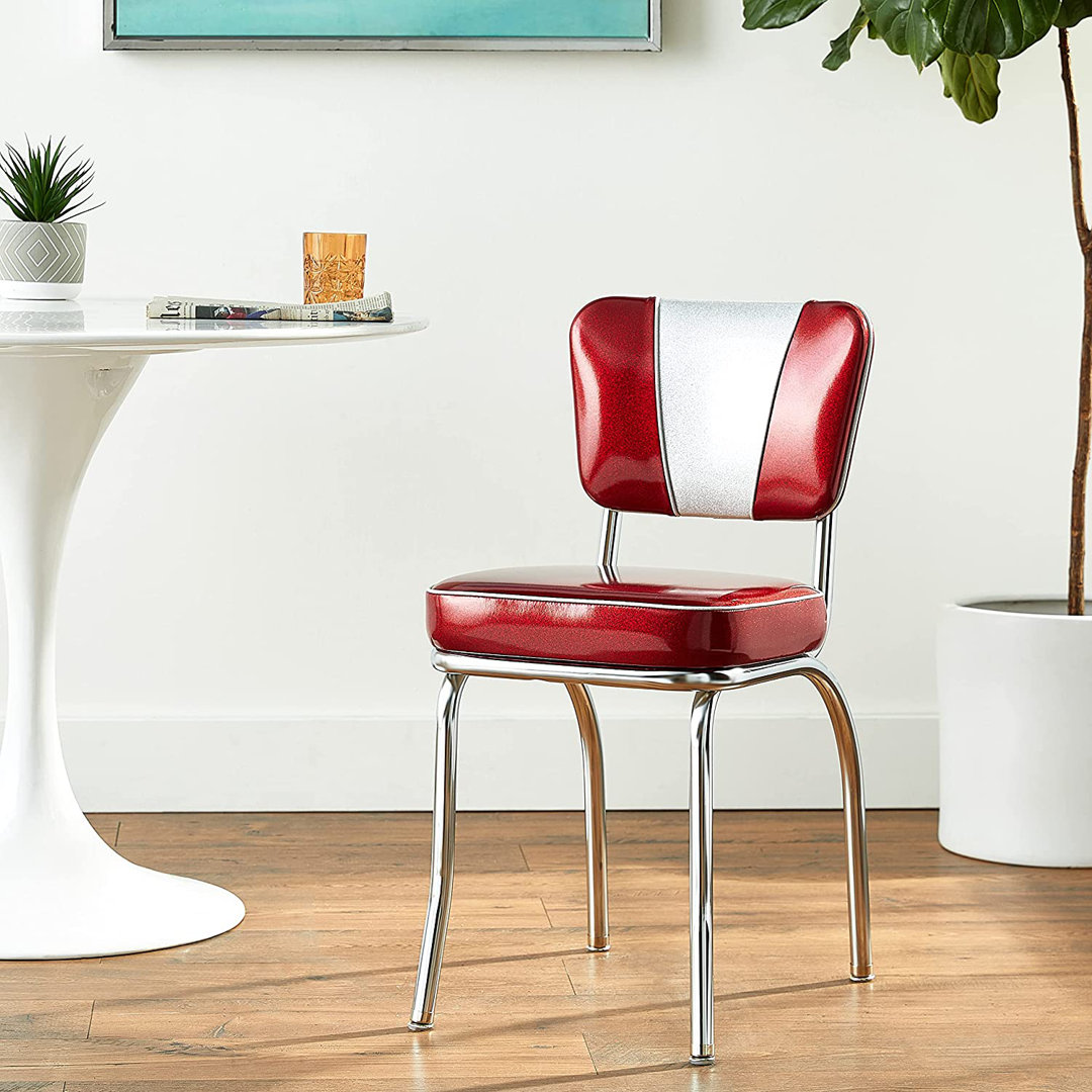 Retro Home Upholstered 'V' Back Dining Chair Richardson Seating Upholstery 