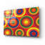 «Circles Abstract On Red» par Ron Magnes-526246961
