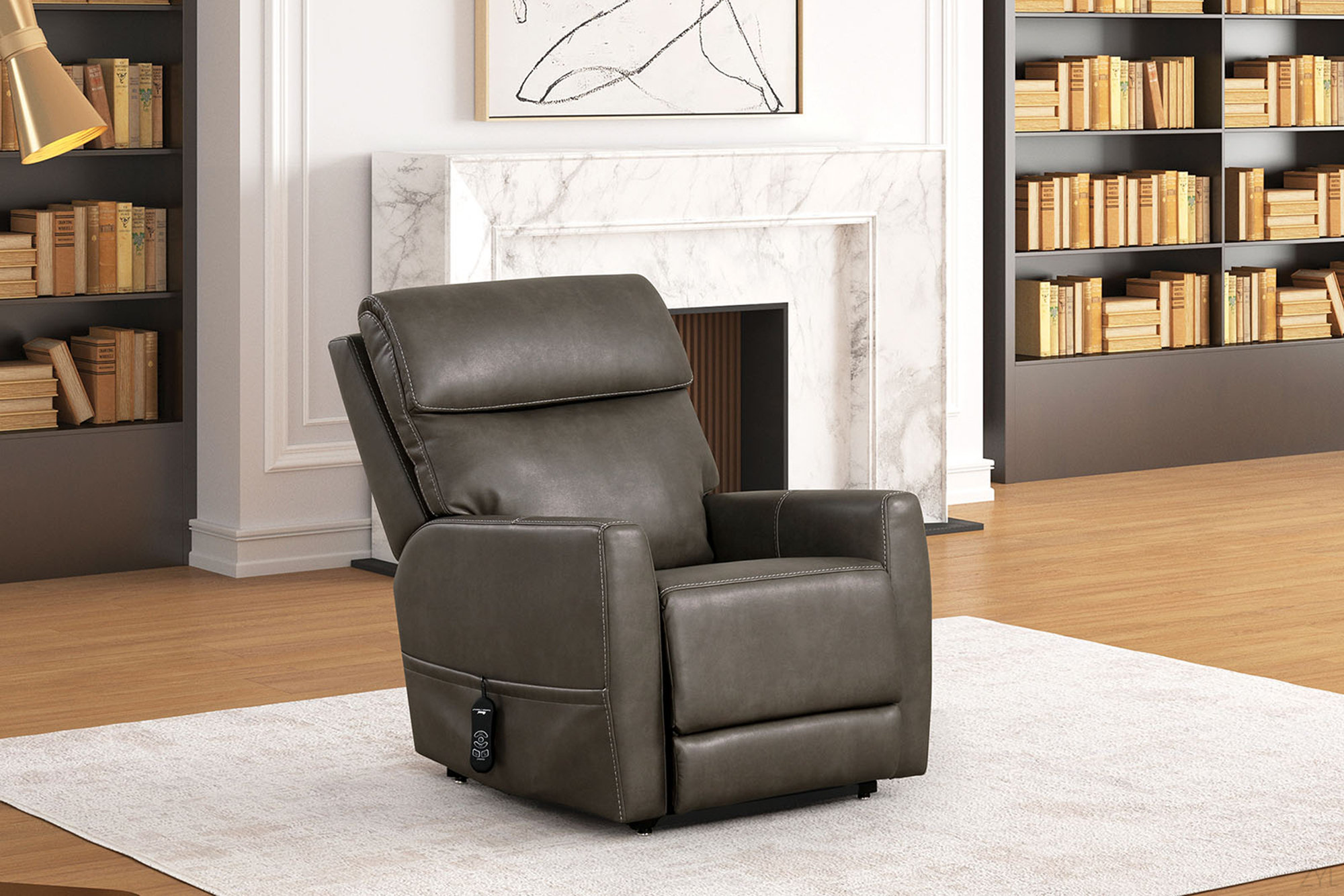Hokku Designs Contemporary Style Lift Chair Extendable Footrest USB ...