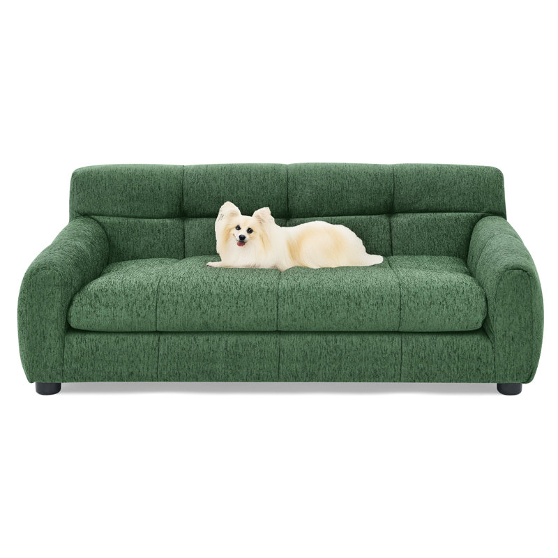 Animal de compagnie pour grandes races - beige moderne avec odeur - rembourrage pour chien de taille moyenne rectangulaire pour chien confortable