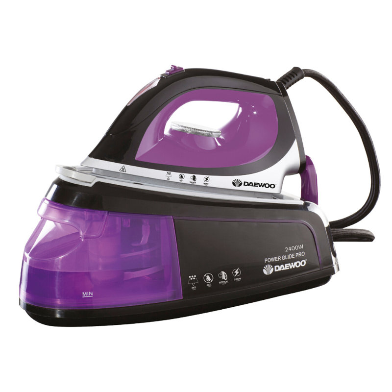 Daewoo 2400W Electric Steam Generator Iron 1.2 Litre Station With Ceramic Soleplate