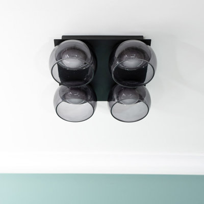 Adelyna Glass LED Flush Mount