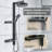 12.8" Exposed Rainfall Shower System，5 Functions with Handheld and Waist Shower，4 Spray Modes-118726658
