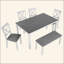 Ensemble de table de salle à manger 6 pièces avec banc, ensemble de table à manger en bois pour 6 personnes, ensemble de table à manger moderne pour 6 personnes pour la salle à manger, cuisine, deux tons