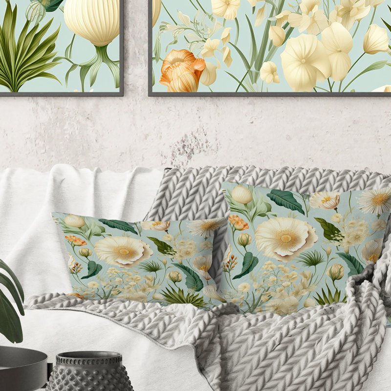 Coussin Seashell Sketches Tropical