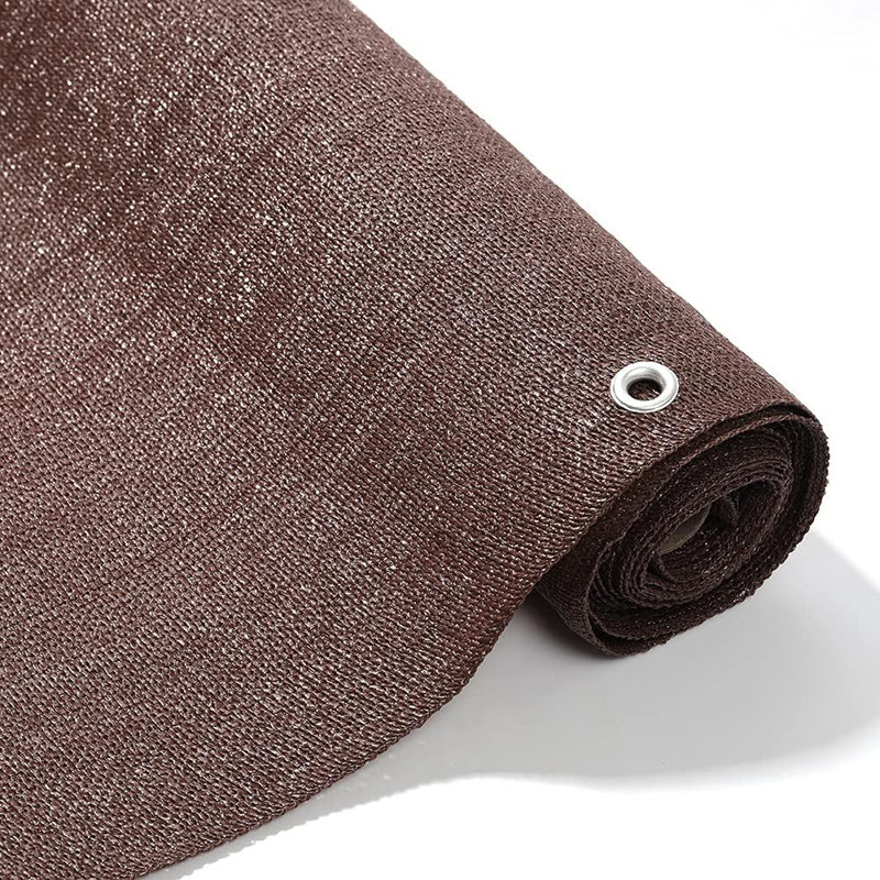 Durable & Foldable Shade Net, Brown, 100cm H x 500cm W x 3cm D