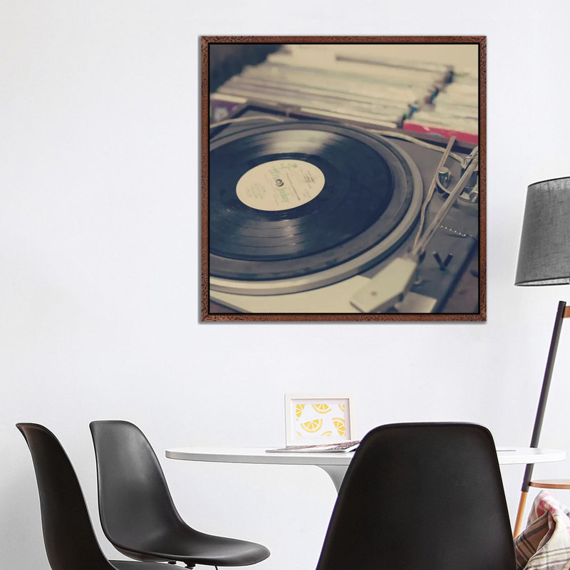 Retro Retro II by Caroline Mint - Print on Canvas, Black Framed, 93.98 cm H x 93.98 cm W