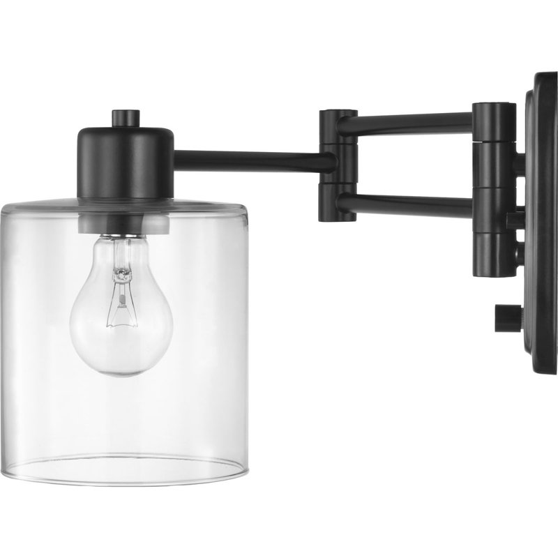 Taio Swing Arm Sconce, Black