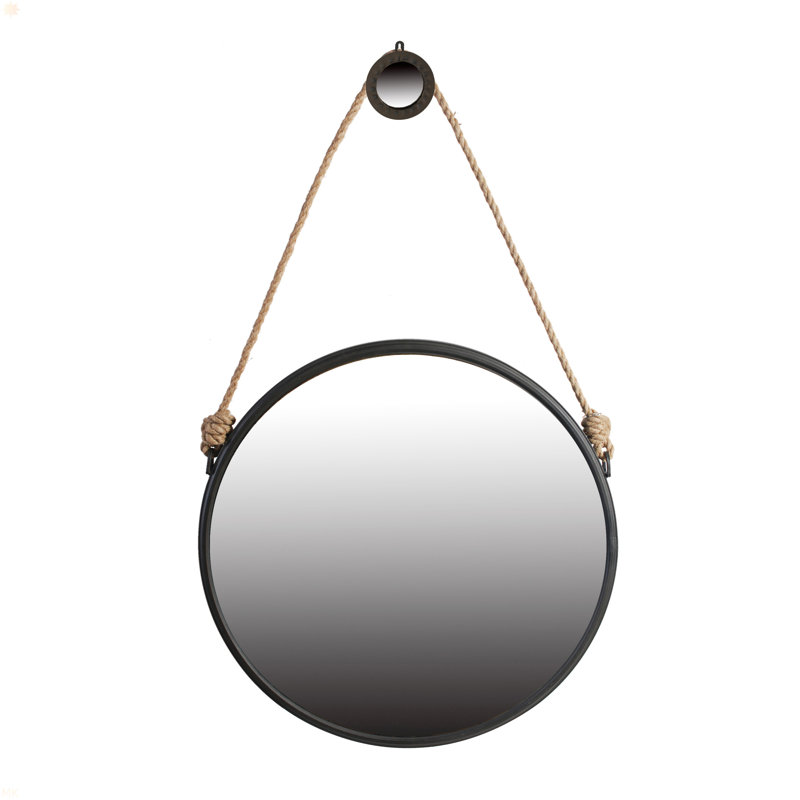 Miroir rond tendance On-Trend, décor industriel contemporain pour salle de bain