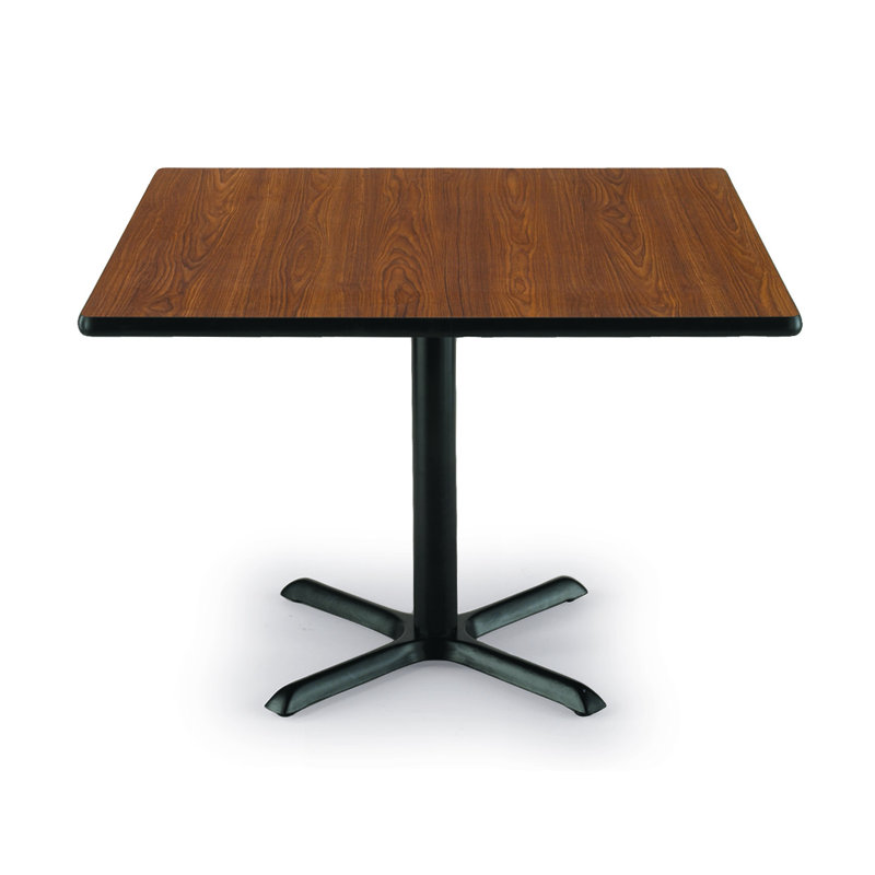 Table pour salle de pause carrée en bois, Chêne moyen, H 30 po x L 42 po x l 42 po