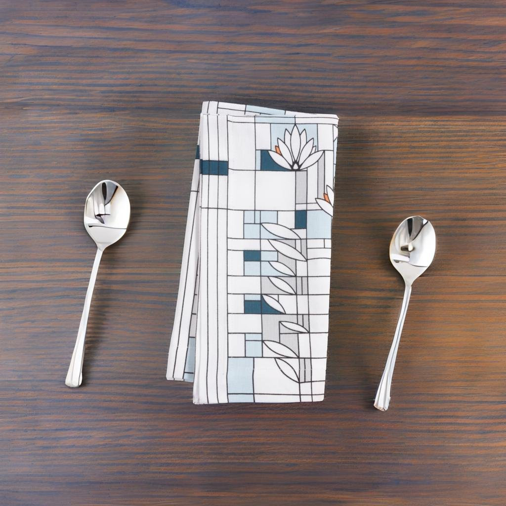 100% Cotton Geometric Rectangle Napkin