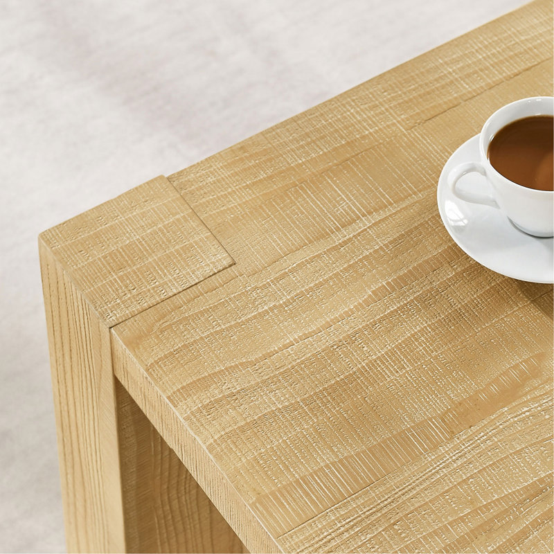 Table basse rectangulaire moderne en bois aggloméré à 2 niveaux de 48 pouces pour le salon et le bureau Modern Design
