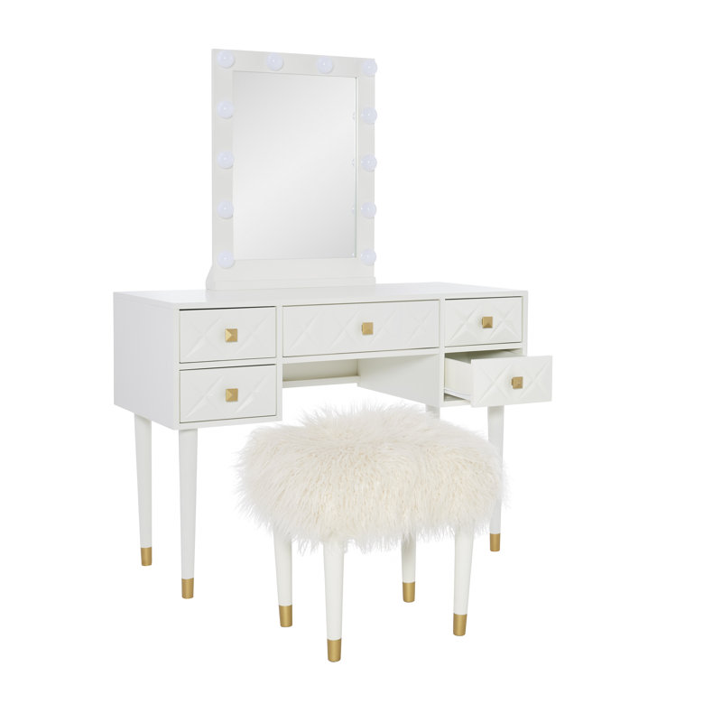 Coiffeuse Durga, Blanc