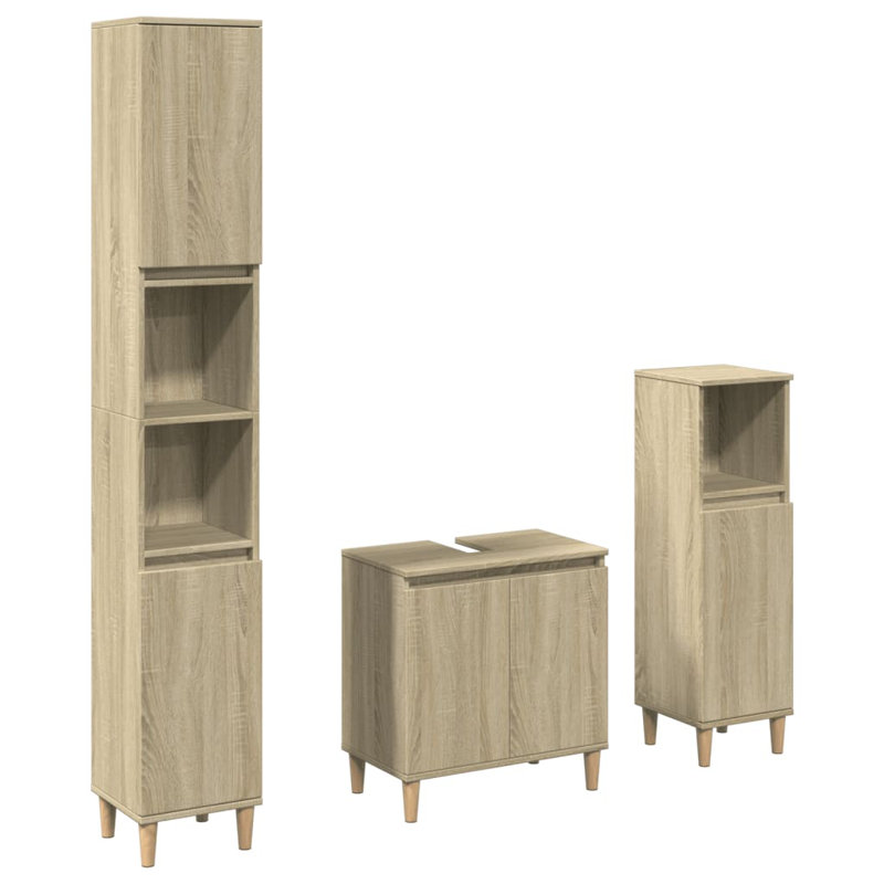 Bardfield Bathroom Furniture Suite, Sonoma Oak