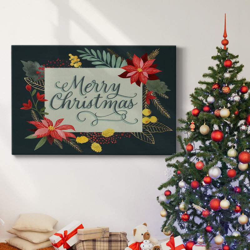 Bright Christmas Night I-Gallery, toile tendue, H 12 po x l 18 po