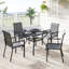 Steel Patio Dining Set Table,