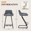 Tabouret de comptoir rembourré avec structure en métal-1181775522-1182117097