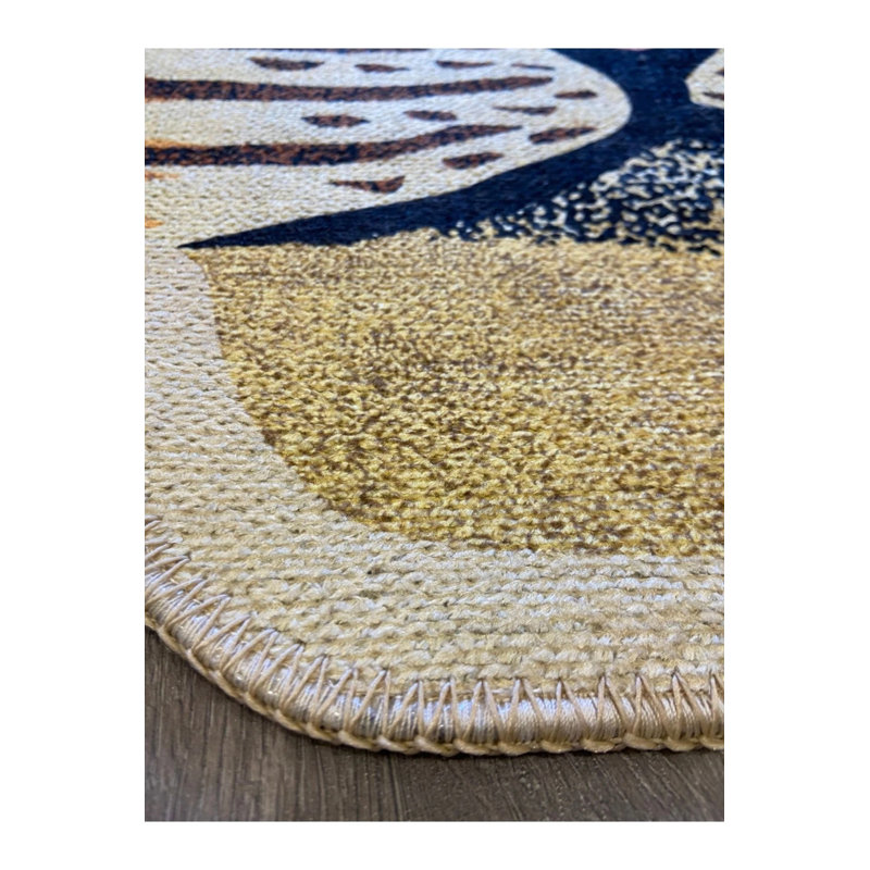 Tiger Figured Carpet, Novelty 2'8" x 2'8"