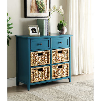 Flavius White Finish Console Cabinet