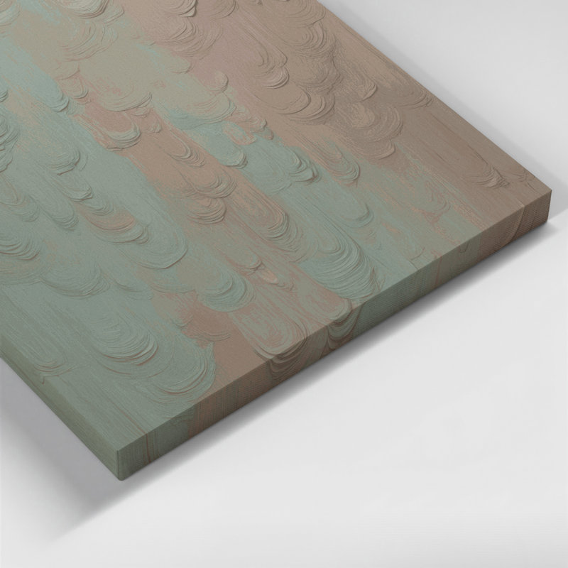 Toile abstraite sur fond gris, H 32 po x l 32 po