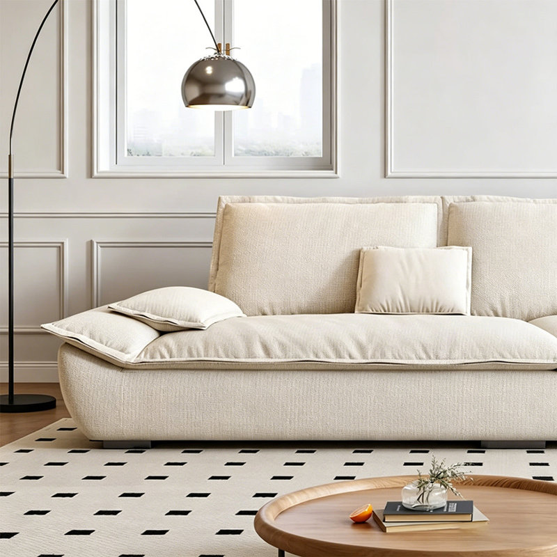2 Seater Cotton Blend Sofa, 2-seater 220cm