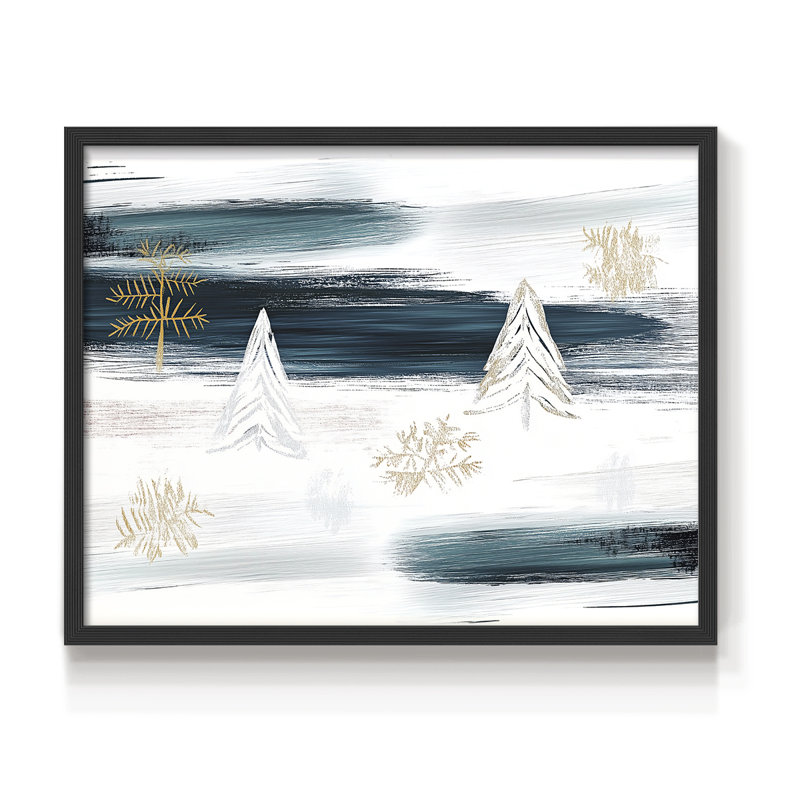 Chirstmas Art-CCLIX -Framed Print - Restickable, H 8 po x l 10 po, Noir, noir, noir, noir