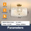 Khawla Dimmable Drum Chandelier-340281349-340281348