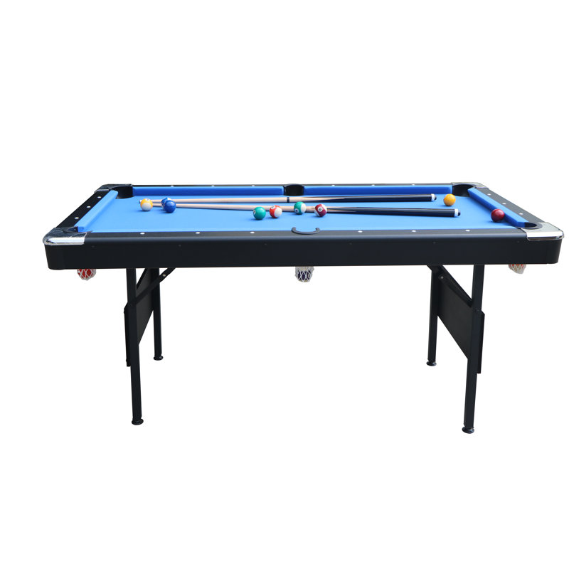 Esonmus 65.75'' L Multi Game Pool Table, Blue