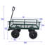 Les chariots de jardin Wagon Cart facilitent le transport du bois de chauffage (vert)