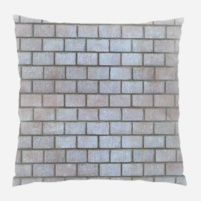 Coussin en brique de sable lime Zelaya, Microsuède, Intérieur