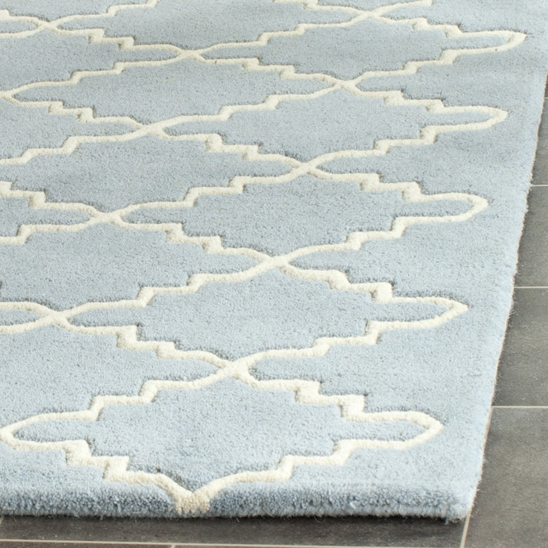Carolene Hand Tufted Wool Geometric Rug, Rectangle 8'9" x 12'