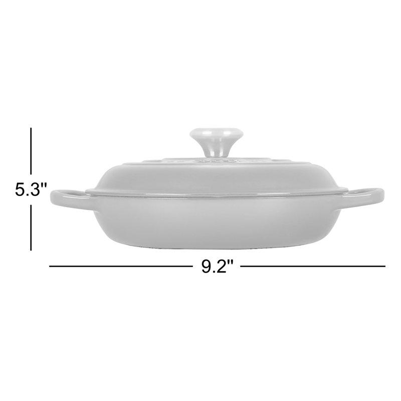 Le Creuset Signature Enameled Cast Iron Braiser with Lid, Artichaut