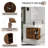 24" Wall Mounted Single Bathroom Vanity with Ceramic Top