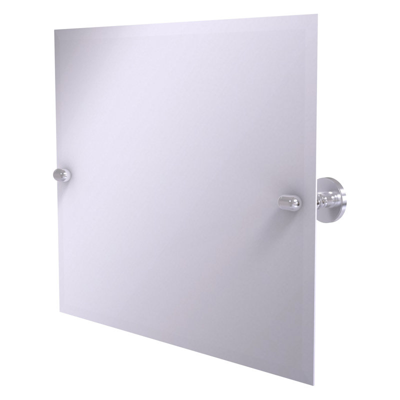 Marchmont Metal Wall Mirror, Satin Chrome