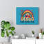 Jesus Rainbow Flower - Wrapped Canvas Print