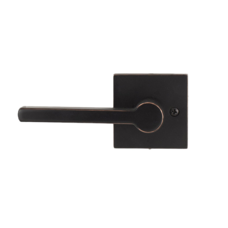 Levier de porte de passage avec rosette Brady, Noir, Intimité