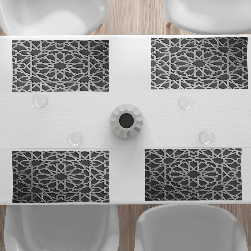 Polyester Geometric Rectangle Placemat