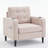 Monelle Upholstered Tufted Accent Chair with Storage Ottoman & Cup Holders-112496122