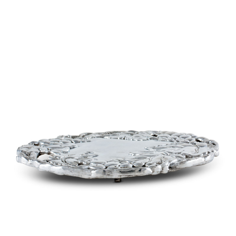 Grape Aluminum Round Trivet