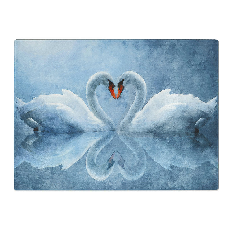 White Swan Vol.3  Glass Chopping Board