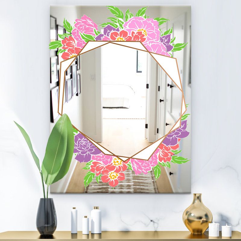 Miroir décoratif efflorescent, H 39,4 po x l 29,5 po