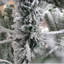 Arbre de Noël artificiel à charnière enneigé 7 pi avec des pointes réalistes blanches