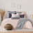 Washed Linen Duvet Cover- Blush-113923820