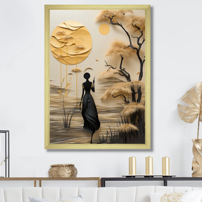 Oslo, femme obscure robe I - mode femme, art sur toile