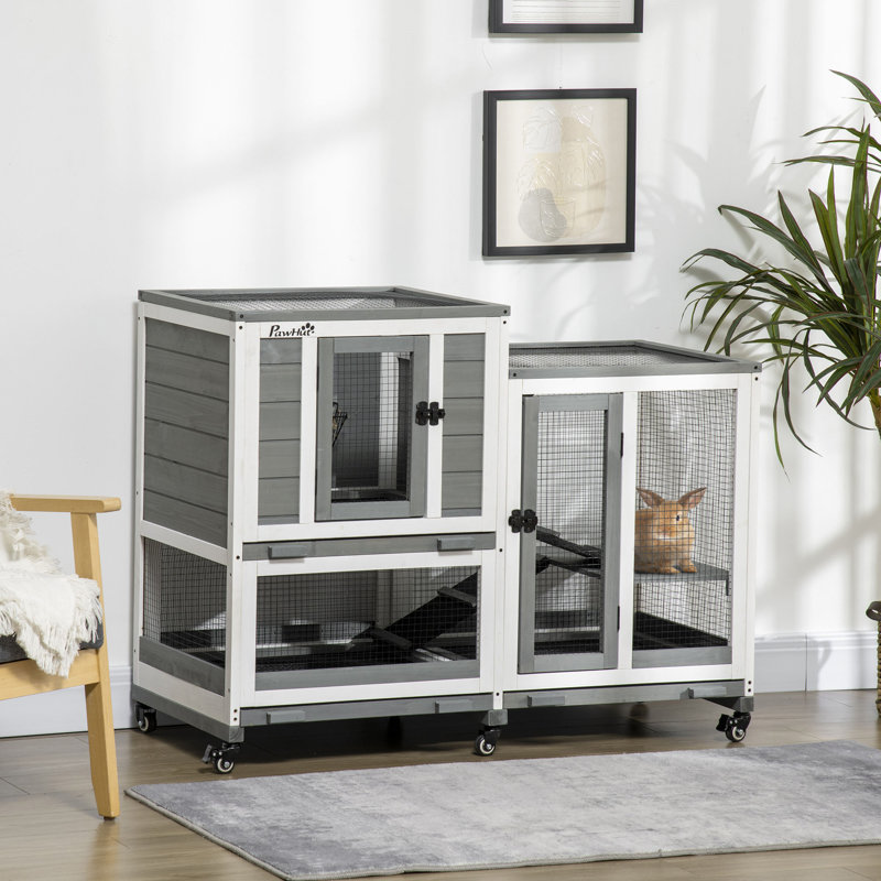 Cage à lapin d'intérieur