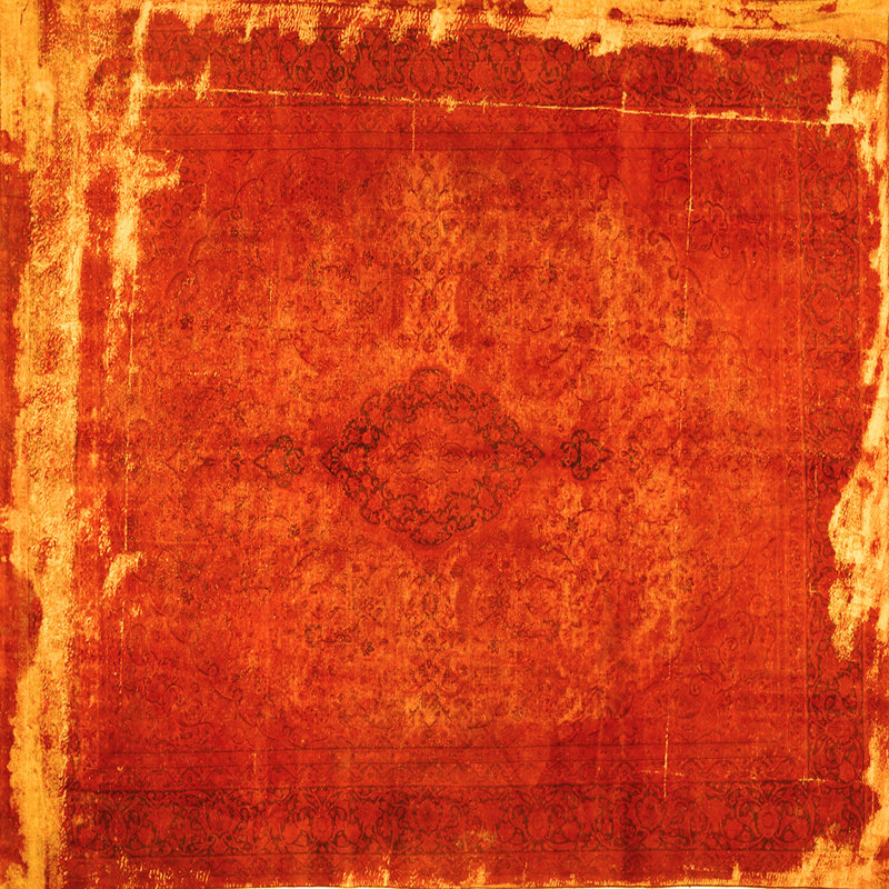 Maebelle Performance Abstract Indoor Rug, Square 5'